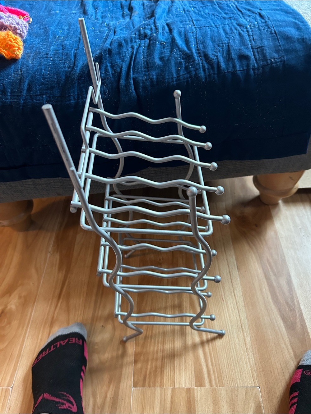 Metal Two-Tier Rack - Silver - Picture 2 of 4